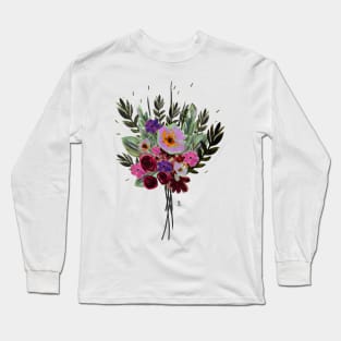 Bouquet of flowers -rose Long Sleeve T-Shirt